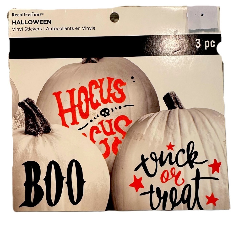 Recollections Vinyl Halloween Stickers Hocus Pocus Boo Trick Or‎ Treat